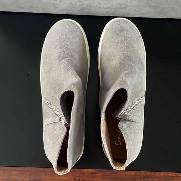 CROWN VINTAGE Zia Smoke Suede zippered ankle‎ booties leather upper size 10M - Picture 3 of 12